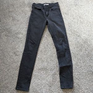 High waisted skinny jeans